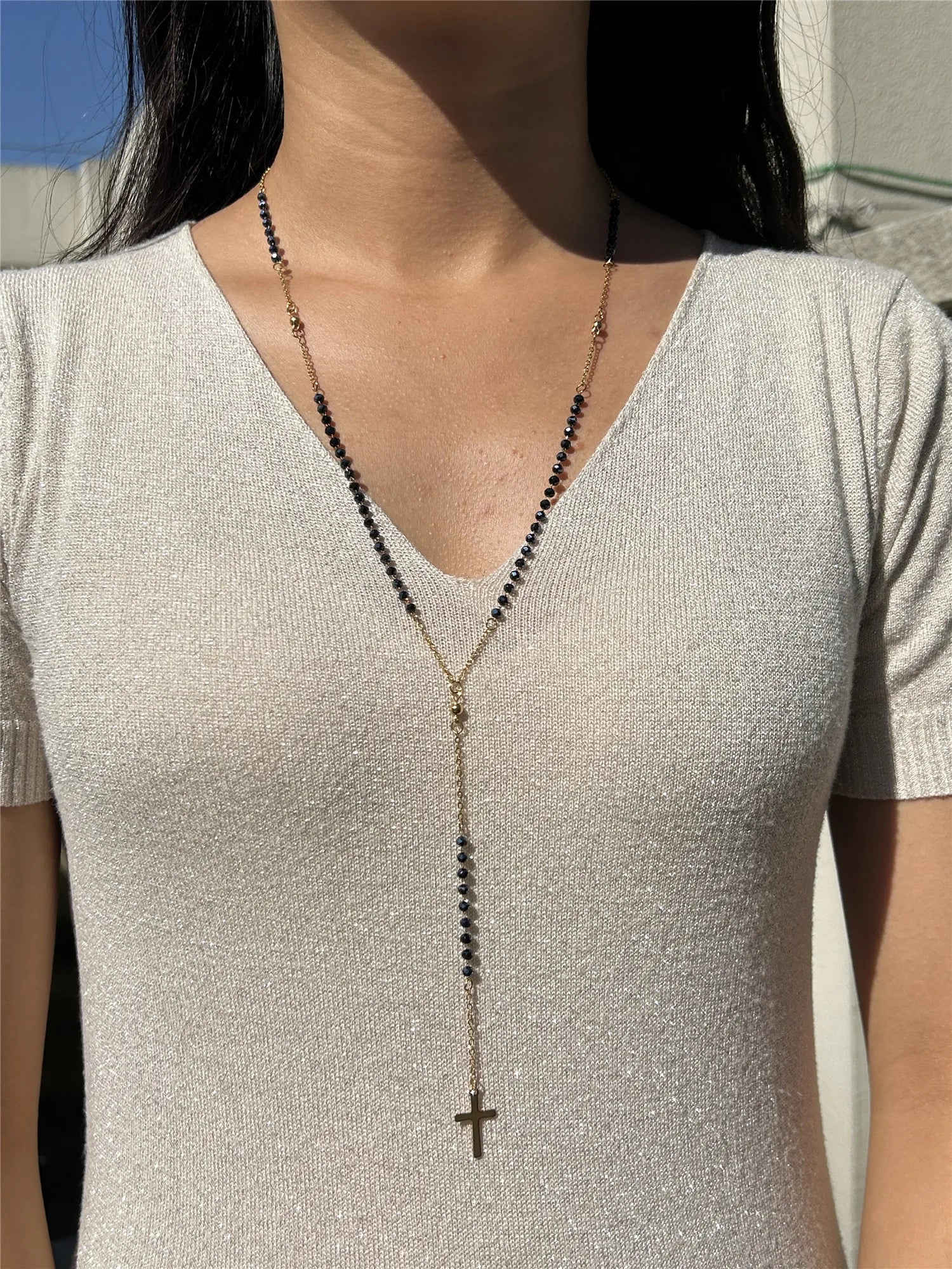 Collier en croix pour femme | modèle #EJENA