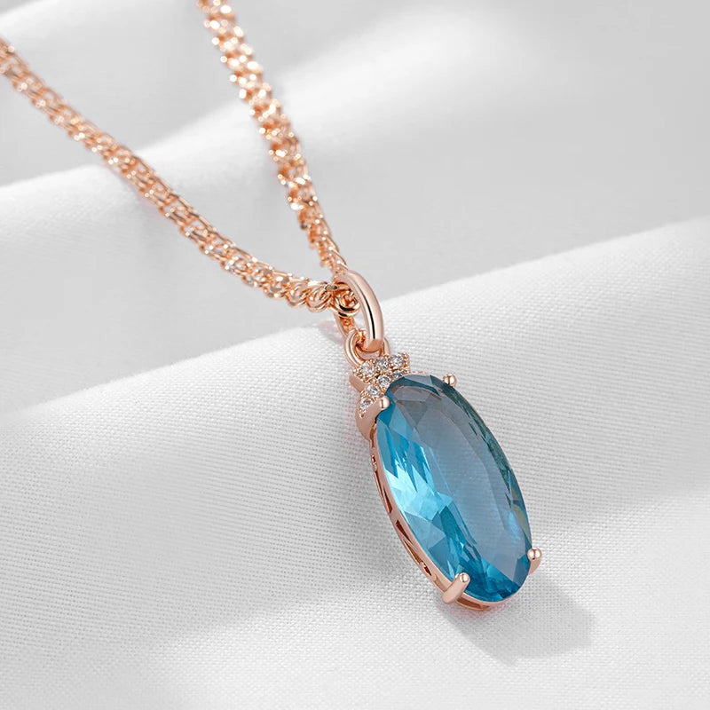 Collier bleu | modèle #DROP