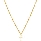 Collier de croix très fin et doré 