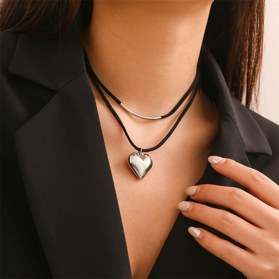 Collier cœur | modèle #BLACK LOVE