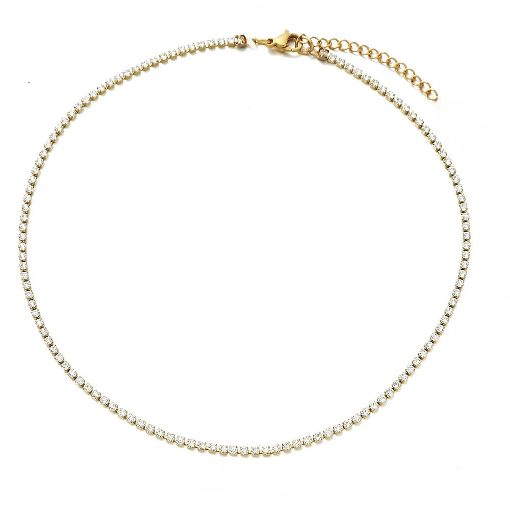 Collier ras de cou en acier inoxydable