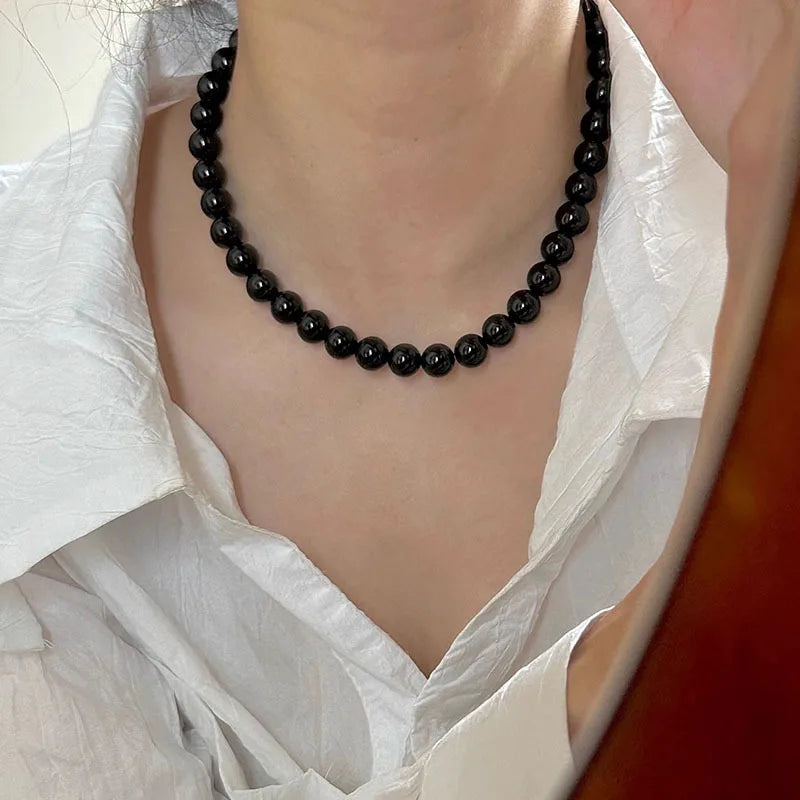 Collier noir | modèle #STRUCY Colliane