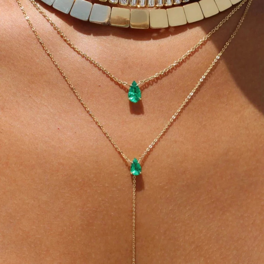 Collier vert | modèle #MINT Colliane