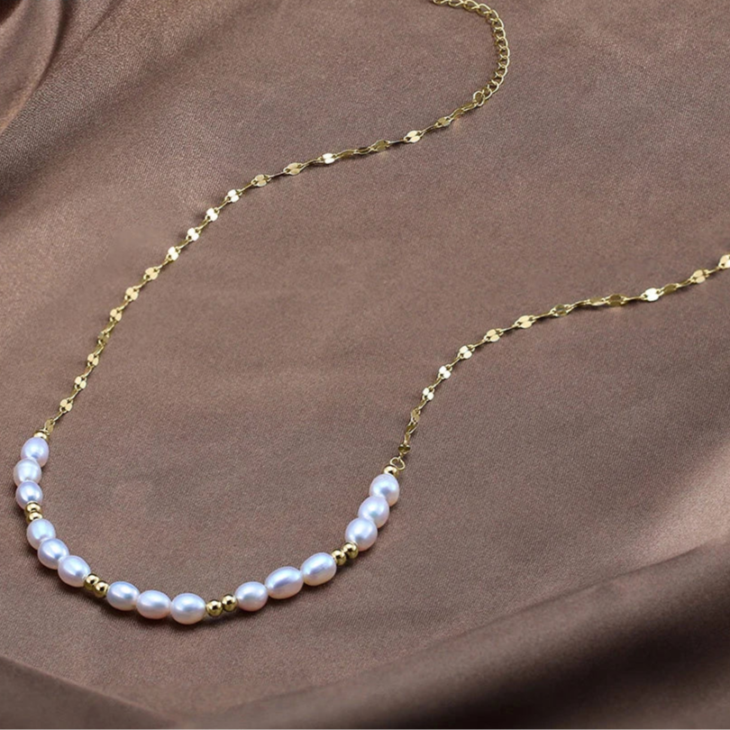 Collier blanc femme | modèle #LINARA Ma boutique