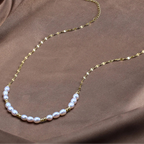 Collier blanc femme | modèle #LINARA Ma boutique
