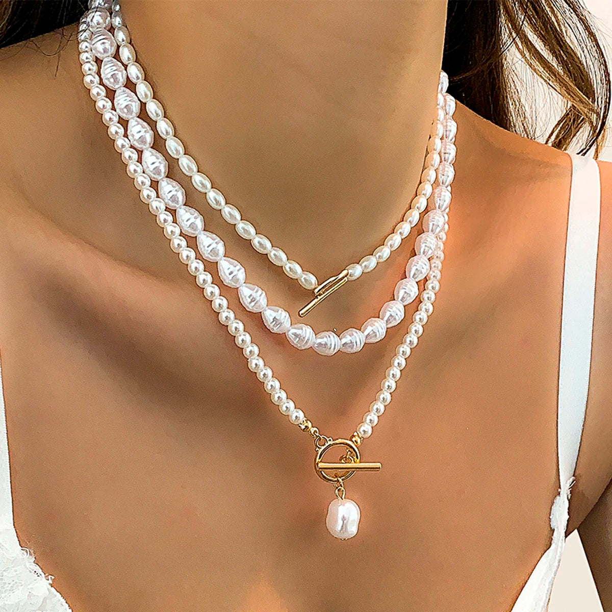 Collier en perle | modèle #LINEA