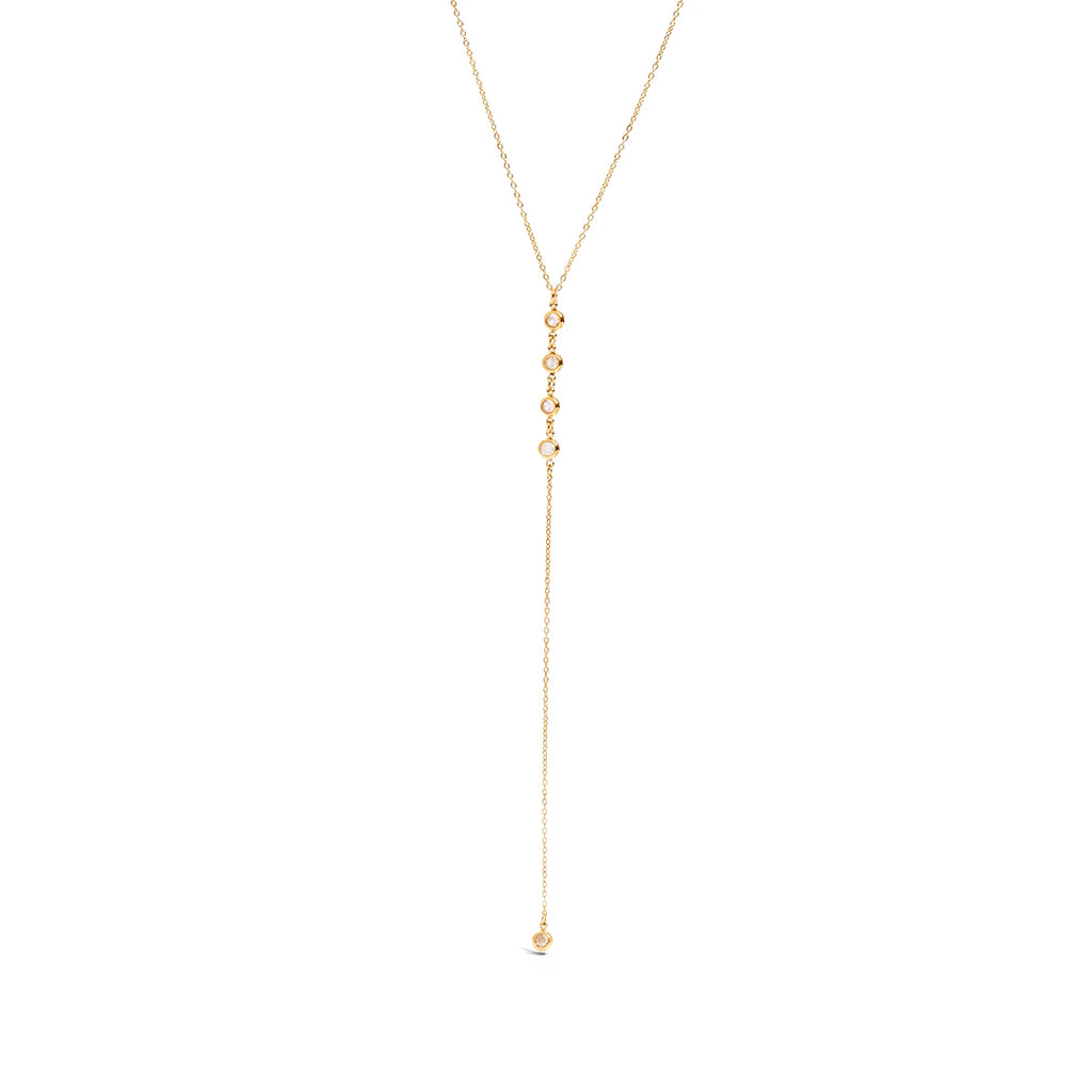 Collier fin femme en forme de y
