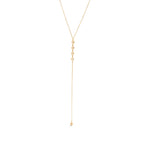Collier fin femme en forme de y
