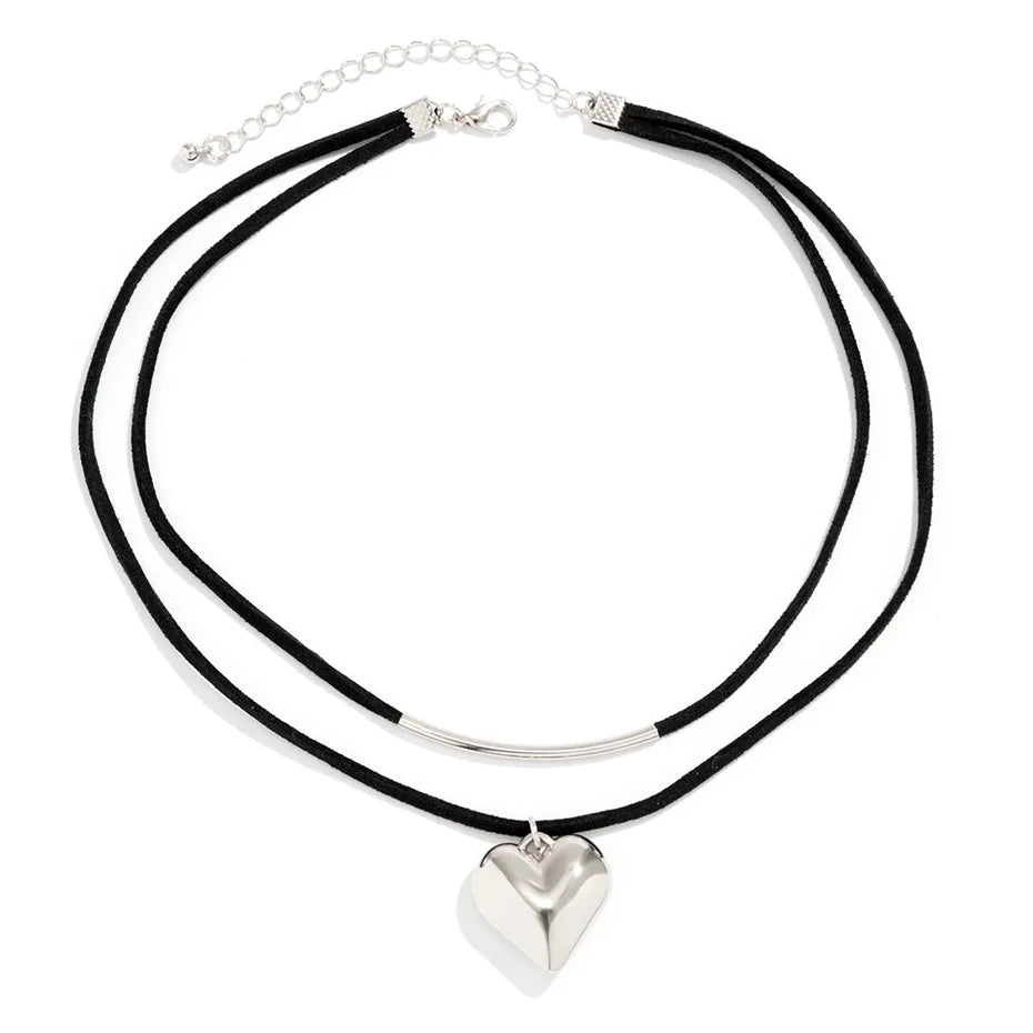 Collier cœur | modèle #BLACK LOVE