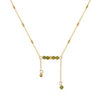 Collier vert avec pendentif de couleur verte kaki 