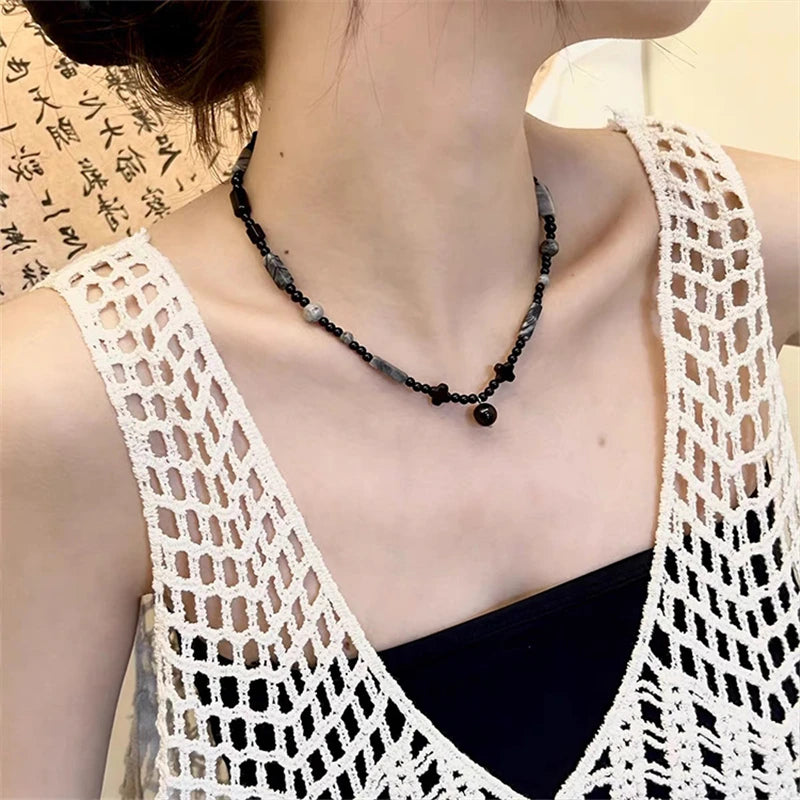 Collier noir | modèle #TCHANA