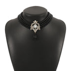 Collier ras de cou | modèle #CHARME NOIR Colliane