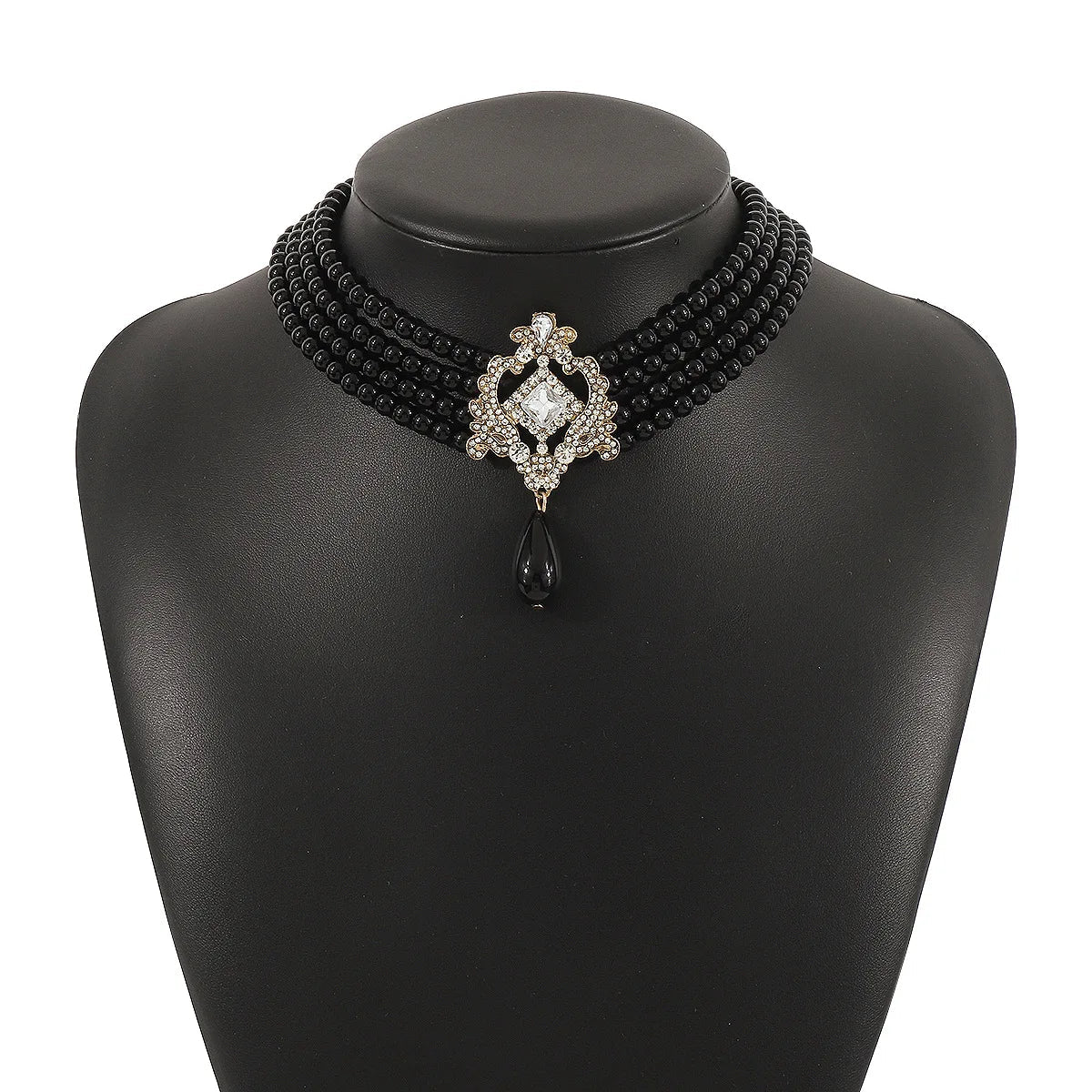 Collier ras de cou | modèle #CHARME NOIR Colliane