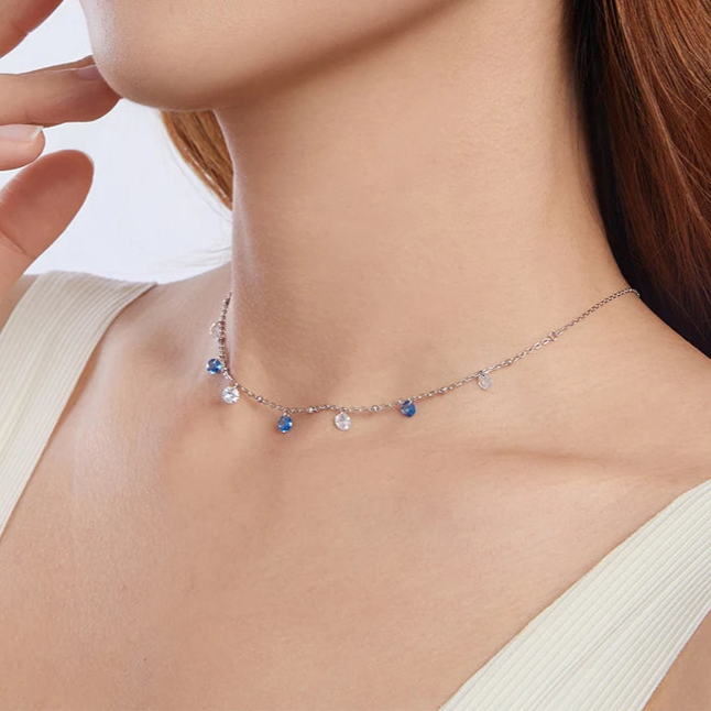 Collier bleu | modèle #ADVANCE