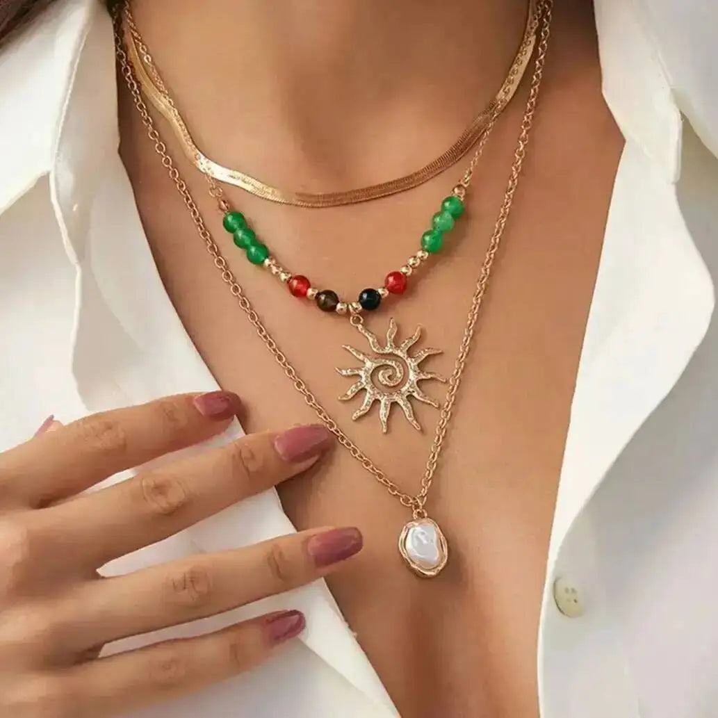 Collier multi rangs | modèle #ETRINA