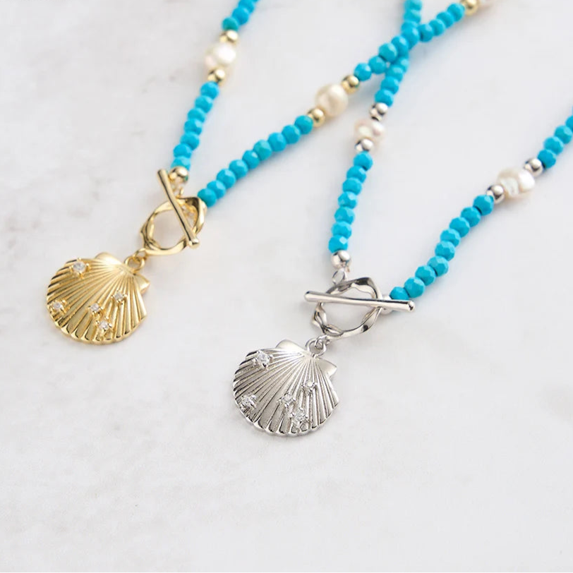Collier bleu | modèle #COUDELLE