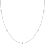 Collier ras de cou très fin de couleur grise 