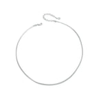 Collier ras de cou de couleur grise 