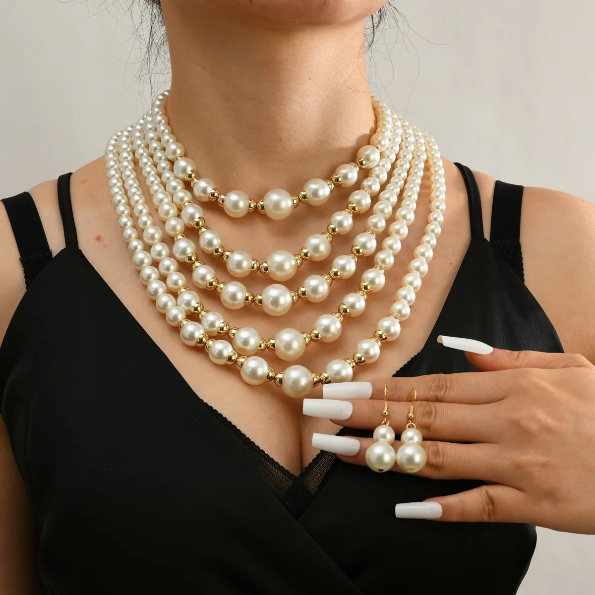 Collier multi rangs | modèle #KAGHLEE