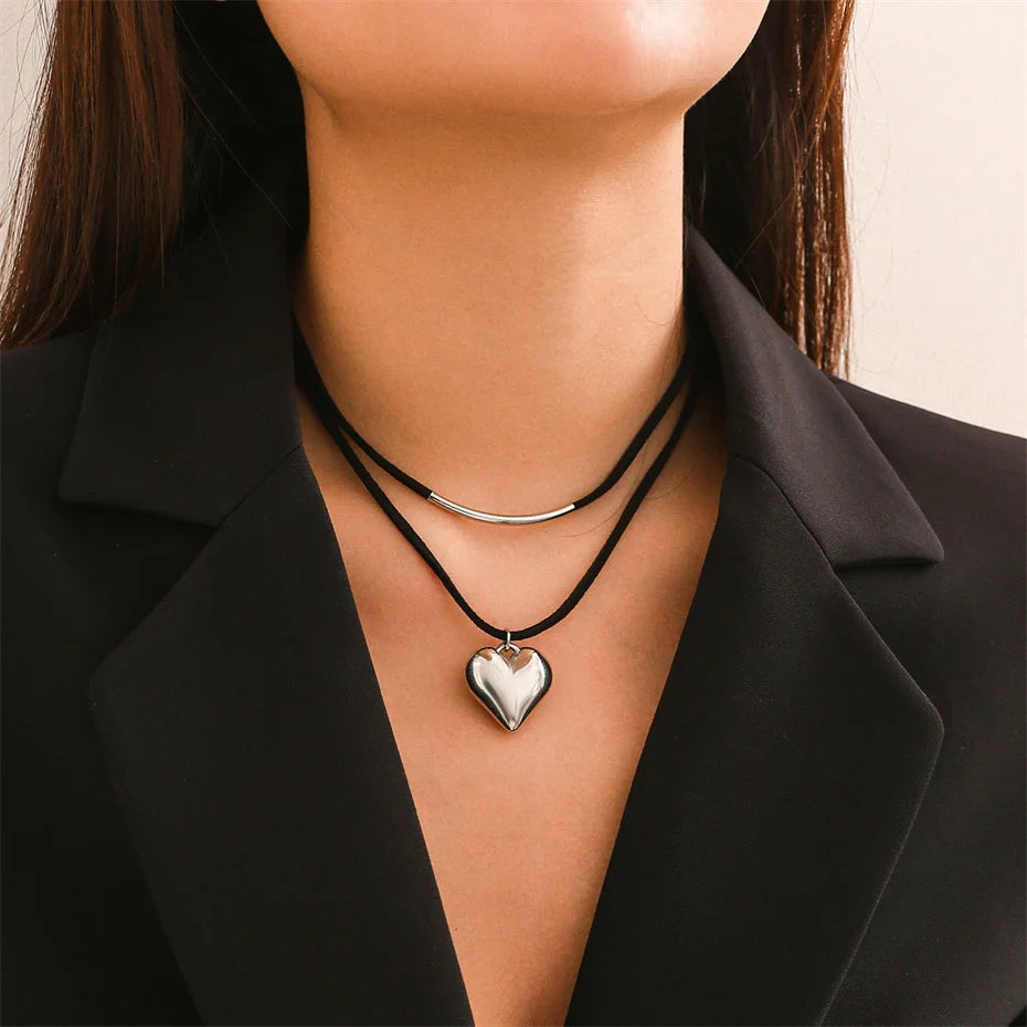 Collier cœur | modèle #BLACK LOVE