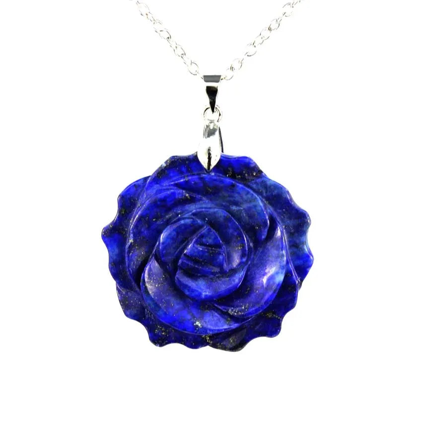 Collier fleur avec un pendentif en forme de fleur géante 