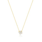 Collier minimaliste avec petit pendentif blanc et discret 