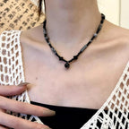 Collier noir | modèle #TCHANA Ma boutique
