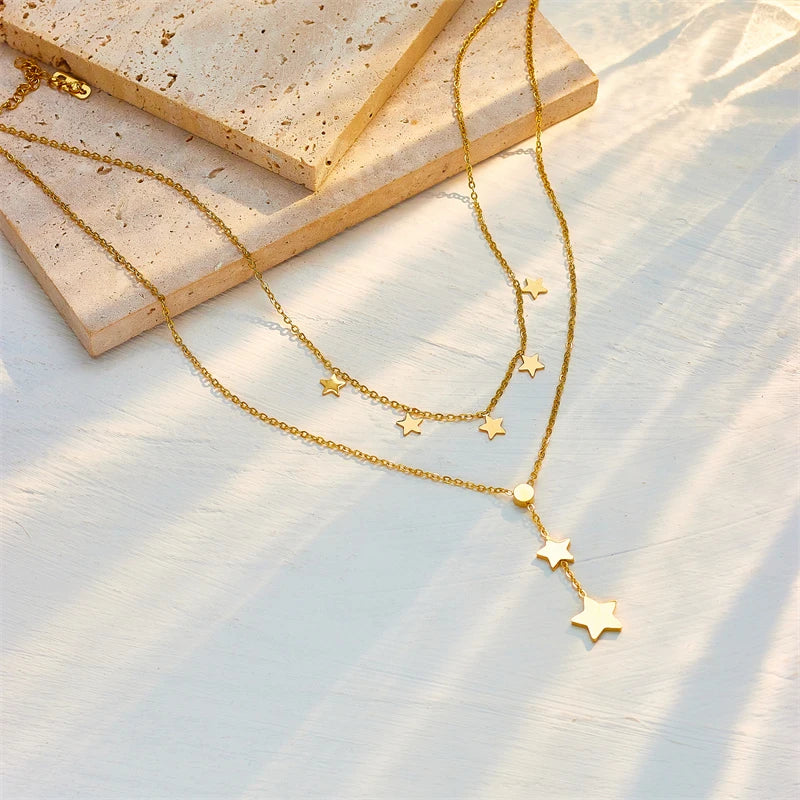 Collier acier inoxydable femme | modèle #ARNA