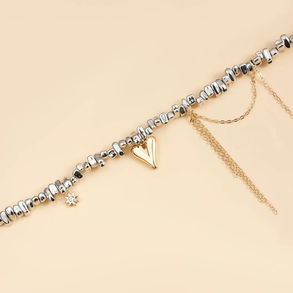 Collier acier inoxydable femme | modèle #NAMA