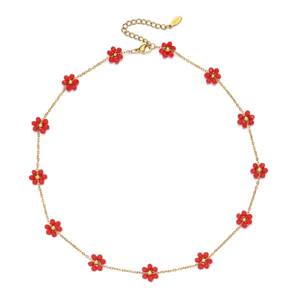 Collier fleur | modèle #ROUNA Ma boutique