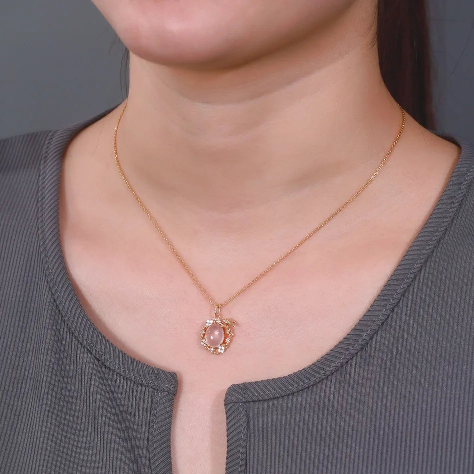 Collier rose | modèle #ELIWA