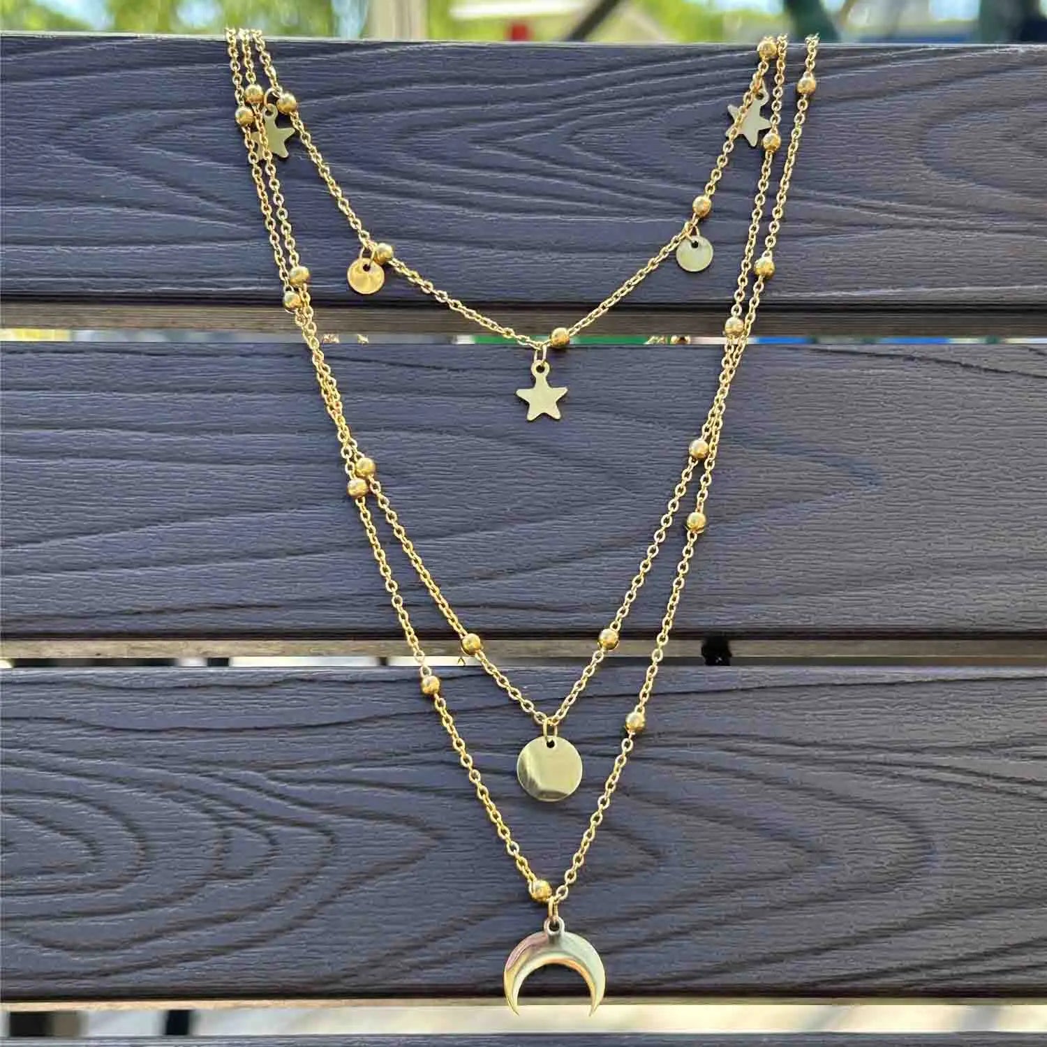 Collier multi rang | modèle #MOON