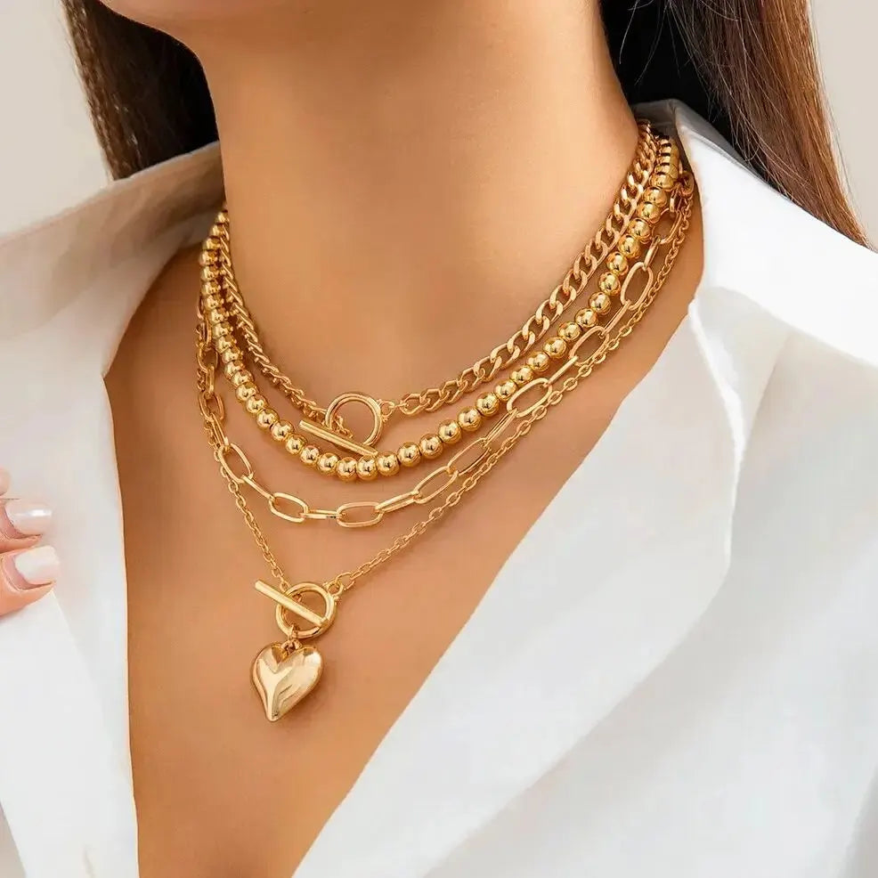 Collier multi rang | modèle #EXMEAN