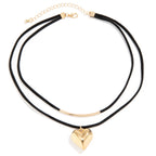 Collier cœur | modèle #BLACK LOVE Ma boutique