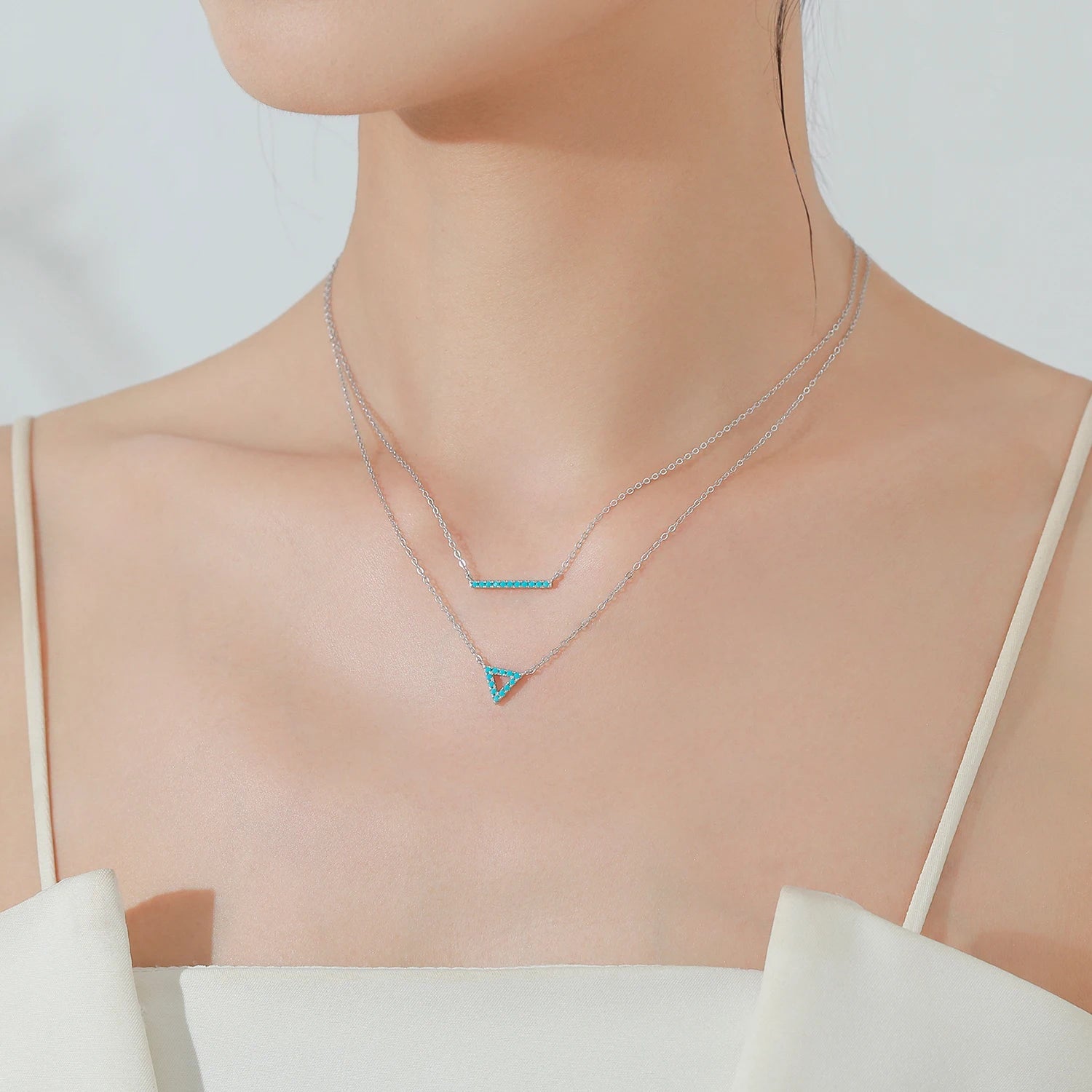 Collier bleu | modèle #GEOMETRY Colliane