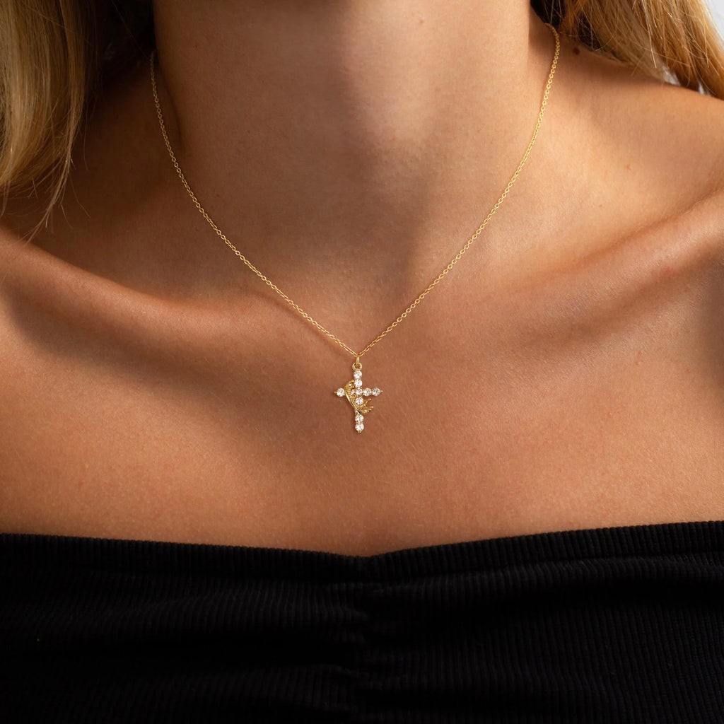 Collier croix femme | modèle #AJAI