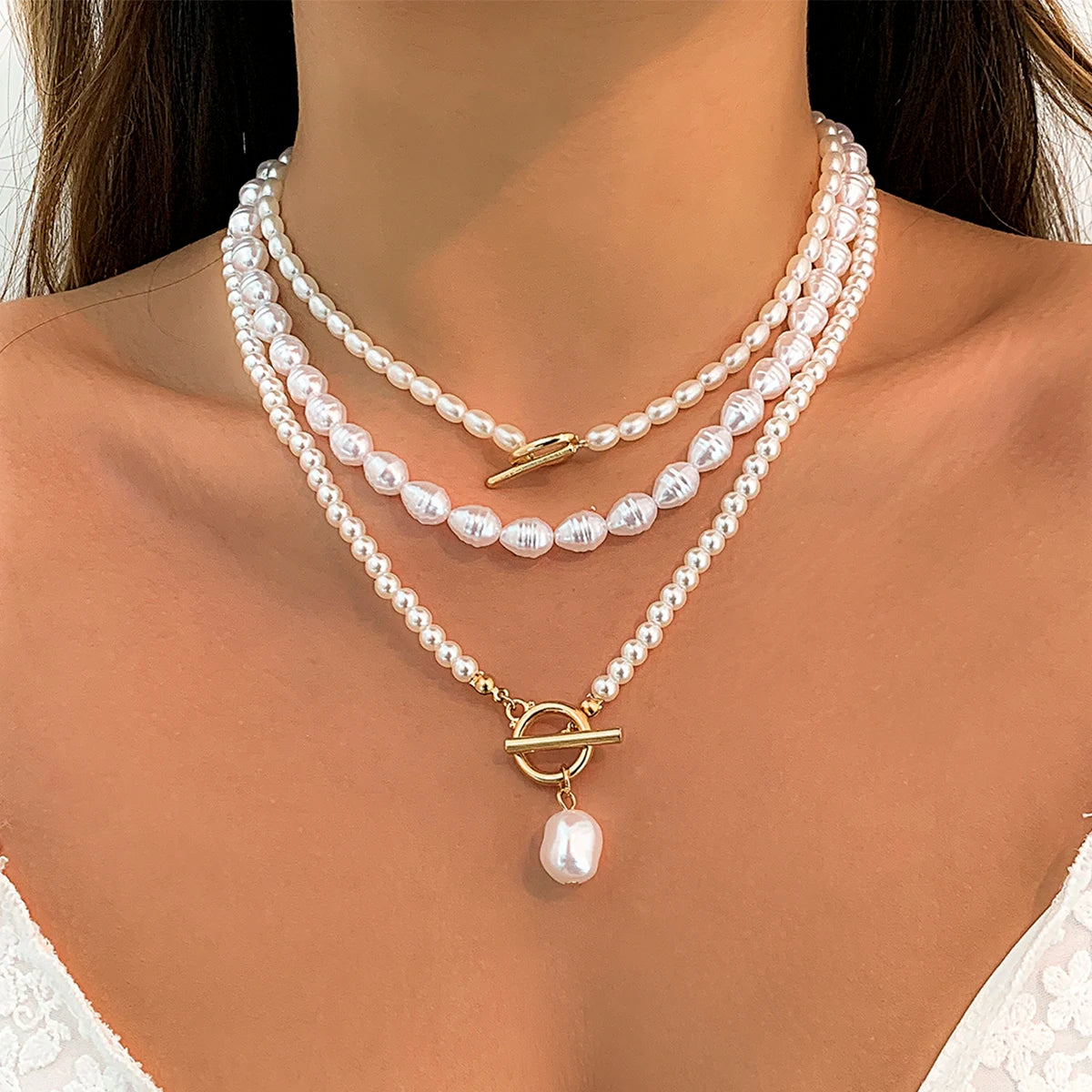Collier en perle | modèle #LINEA