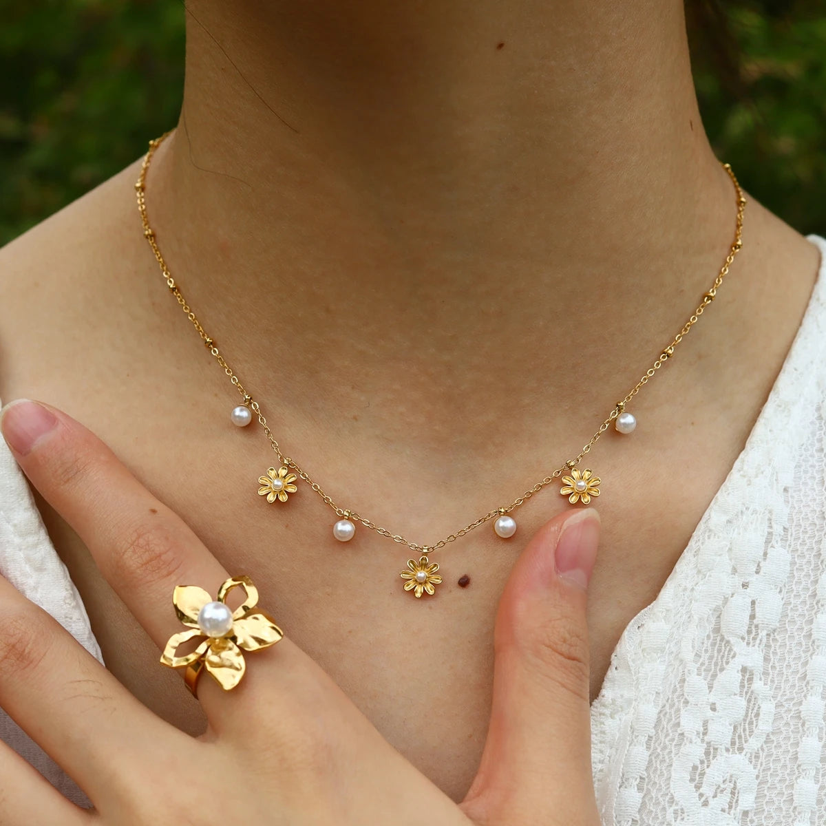 Collier breloque | modèle #FLOWER
