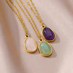 Collier acier inoxydable pour femme | modèle #STONE Ma boutique