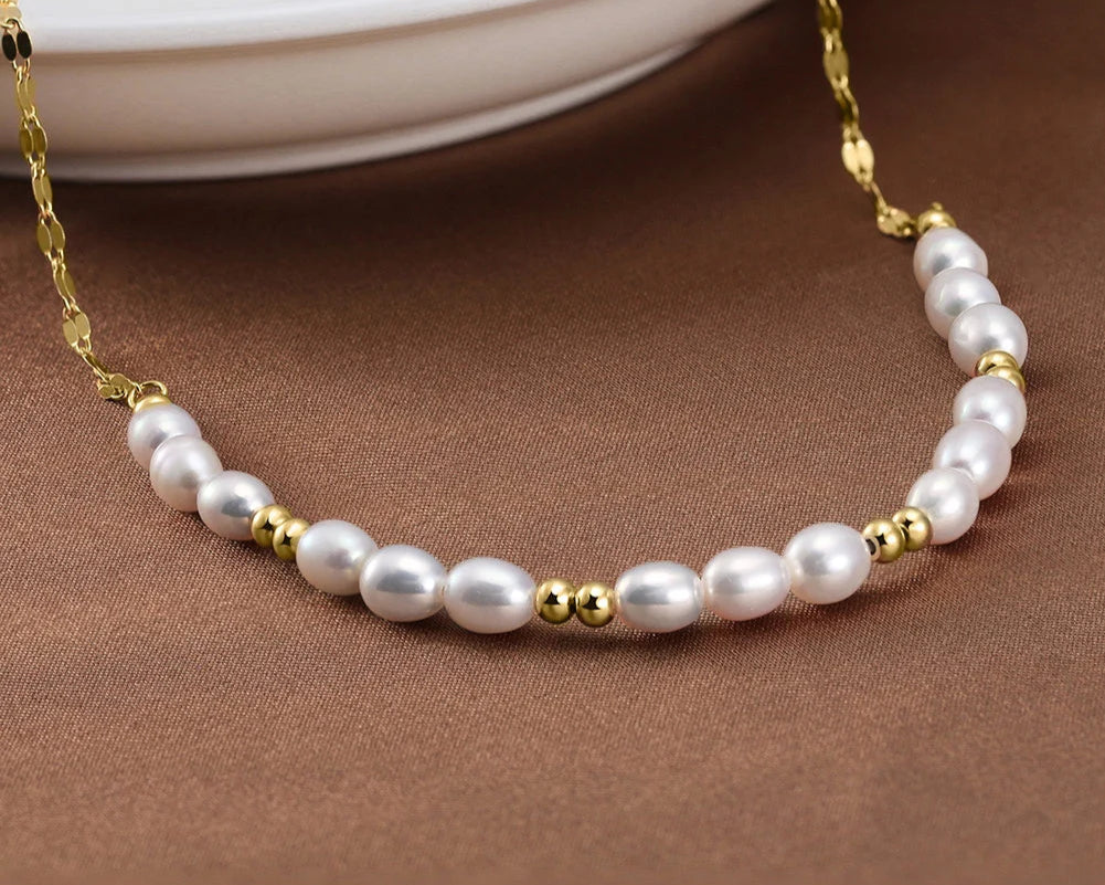 Collier blanc femme | modèle #LINARA Ma boutique