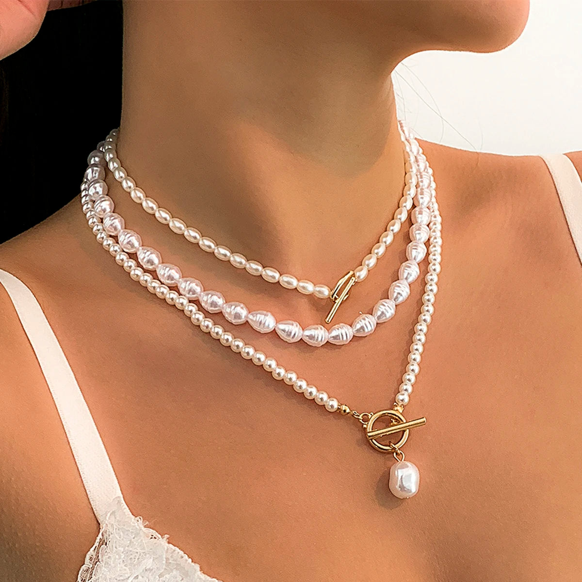 Collier en perle | modèle #LINEA