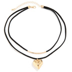 Collier cœur | modèle #BLACK LOVE Ma boutique