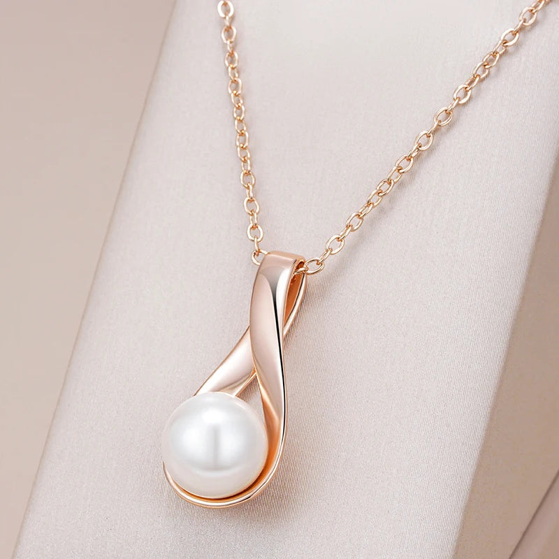 Collier rose | modèle #HETENA