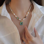 Collier vert | modèle #FUSHEEN Ma boutique