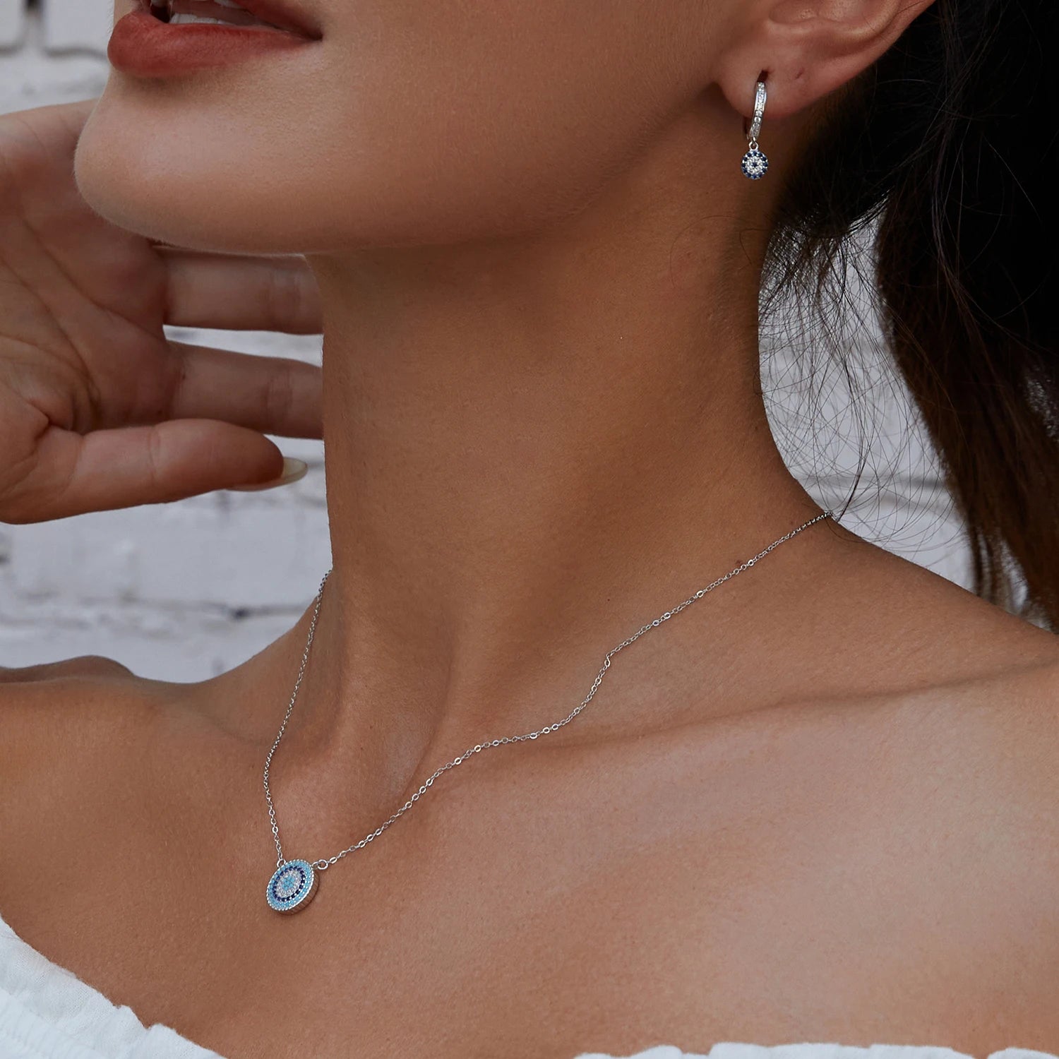 Collier bleu | modèle #MOSAICA