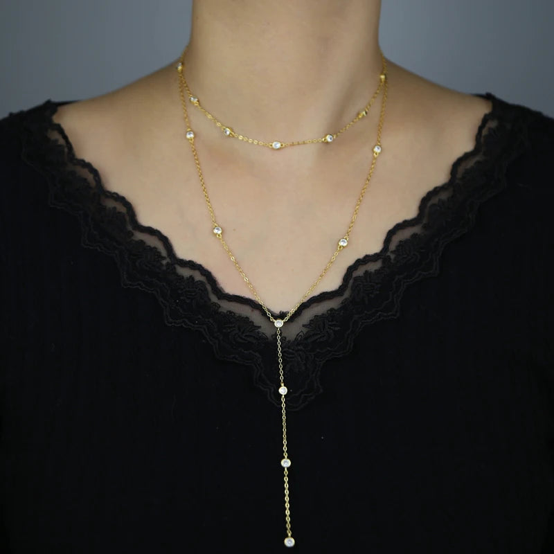 Collier en y | modèle #SNIARA Colliane