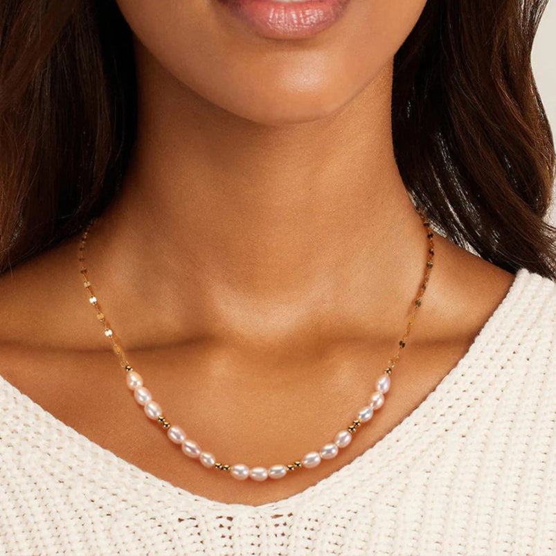 Collier blanc femme | modèle #LINARA Ma boutique