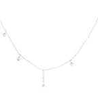Collier ras de cou très fin et de couleur grise 