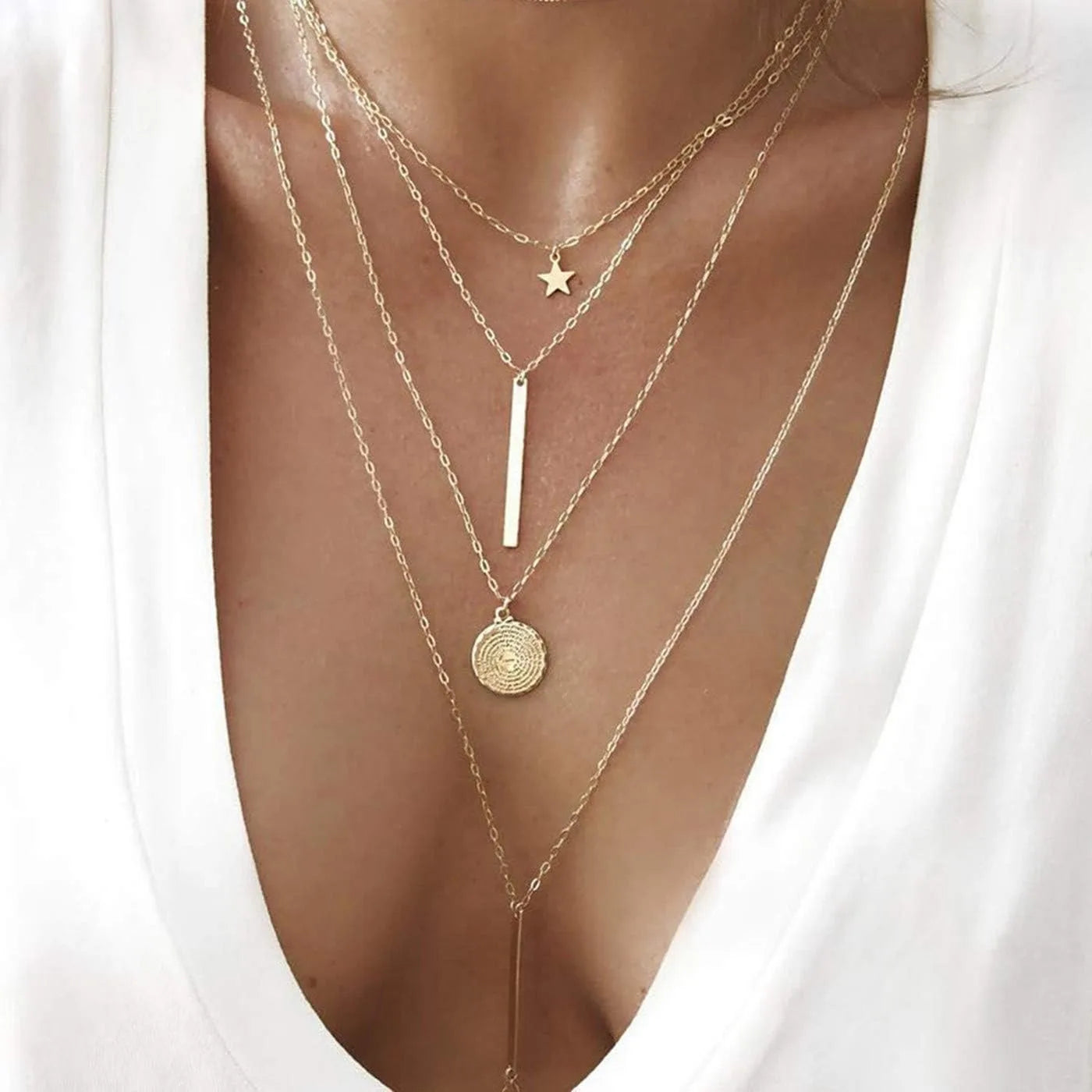 Collier multi rang | modèle #MEHN