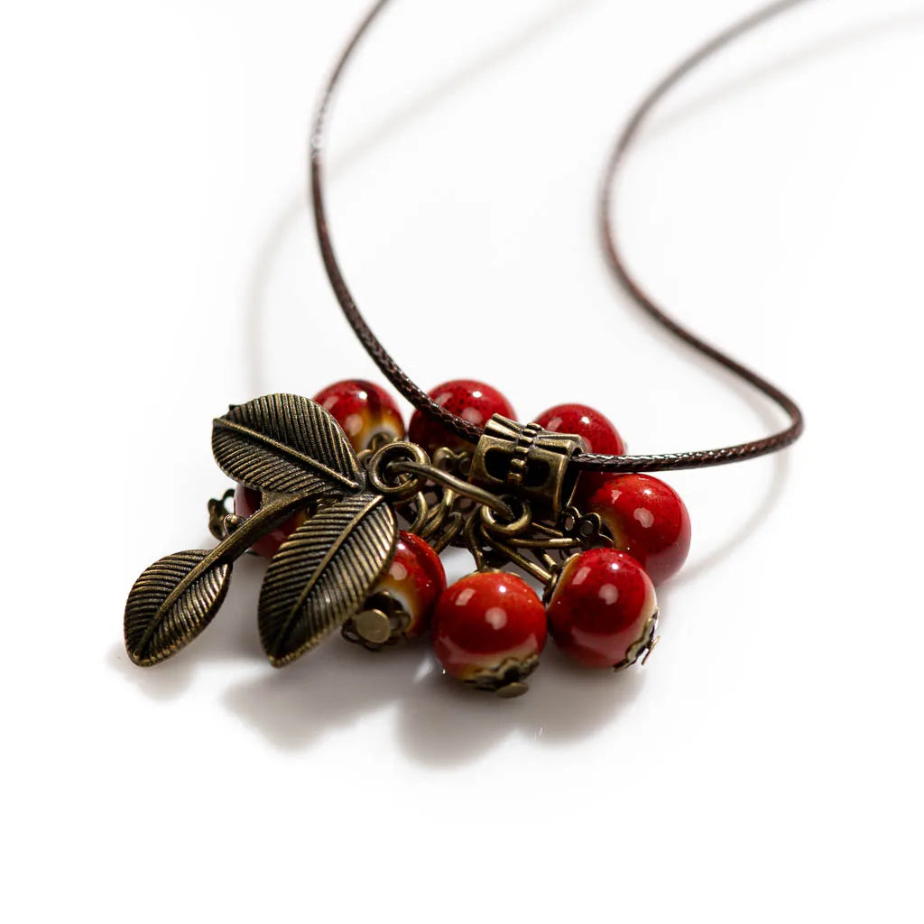 Collier rouge | modèle #FRUIT